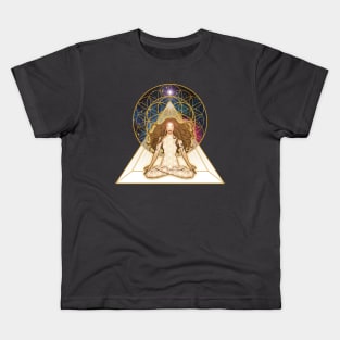 Flower of Life Pyramid Kids T-Shirt